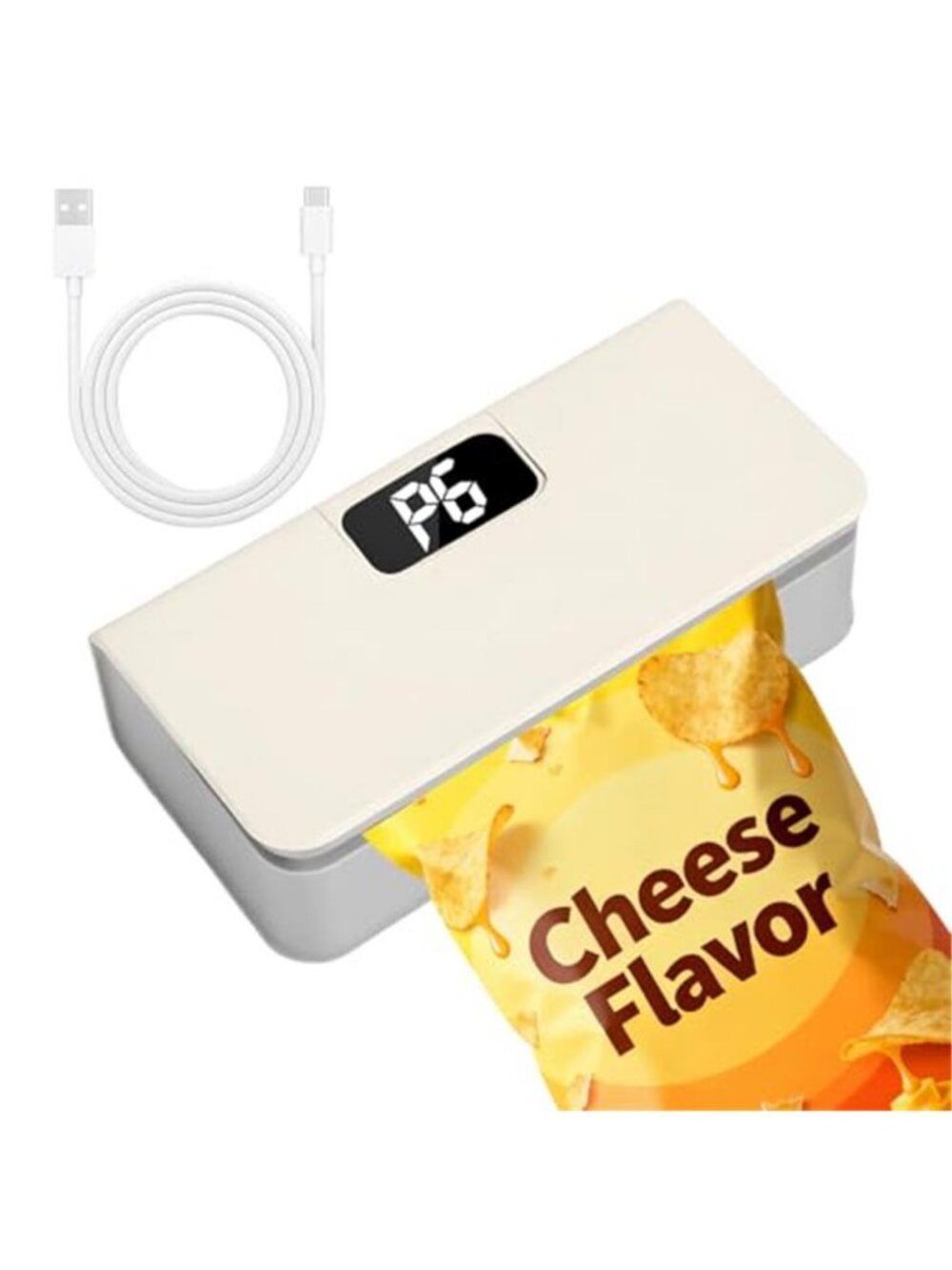 Mini Bag Sealer, Rechargeable Sealer Machine with LED Power Display - F2